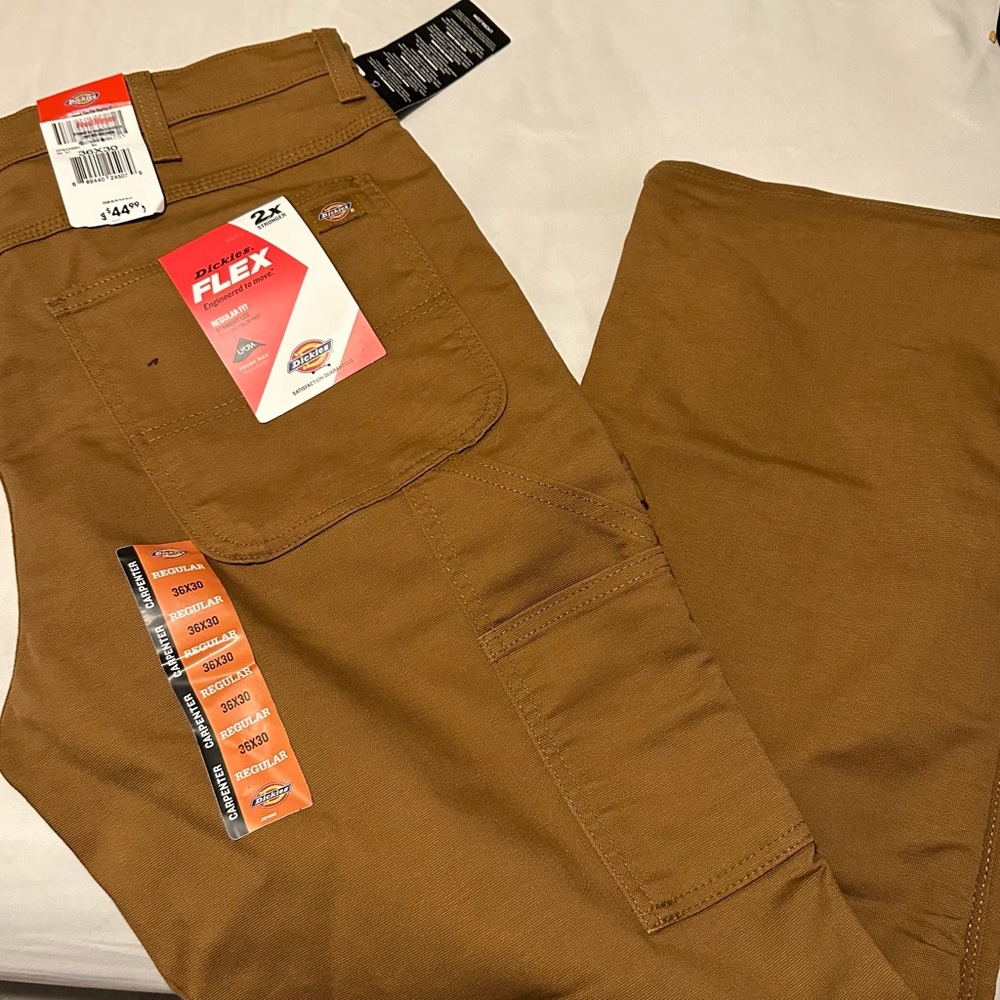 Dickies Men's Brown Flex Work Pants